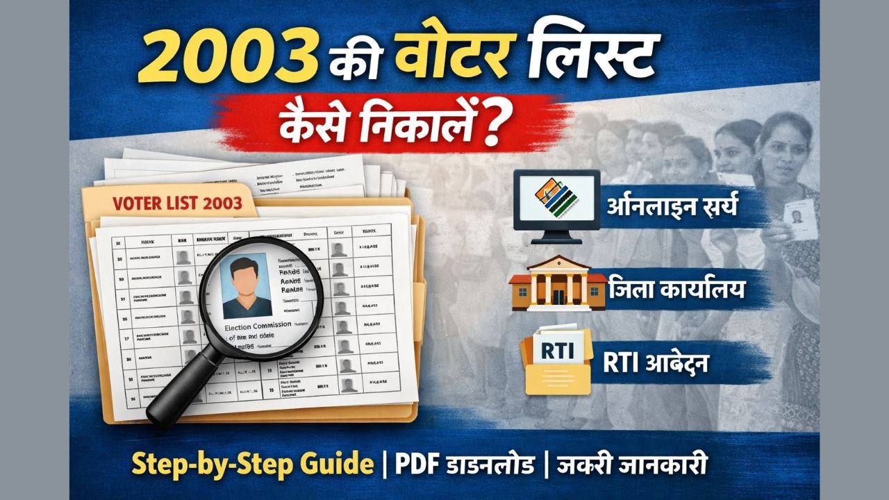 2003 ki voter list kaise nikale, 2003 की वोटर लिस्ट कैसे निकाले