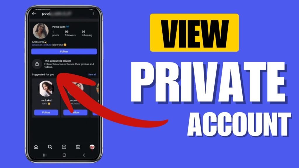 how to see private Instagram account
